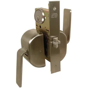 MARKS USA 5PDJM/32D Mortise Lockset Paddleset Grade 1 Healthcare Satin | AC6AYA 5PD / 32J412