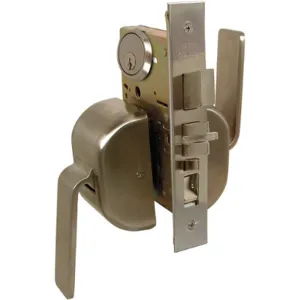 MARKS USA 5PDLH/32D Mortise Lockset Paddleset Push/Pull Privacy Institutional Satin | AC6AYN 5PD / 32J424