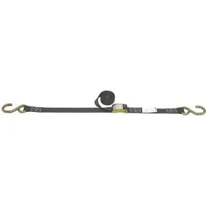 LIFT-ALL 60112 Tiedown Cam Strap Assembly 330 Lb Open Hook | AC7ZAH 38Z866