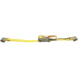 LIFT-ALL 61002 Tiedown Ratchet Strap Assembly 3300 Lb Flat Hook | AC7ZCQ 38Z920