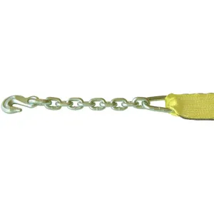 LIFT-ALL TE20489 Tiedown Ratchet Strap Assembly Chain Anchor | AC7ZDK 38Z938