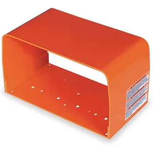 LINEMASTER 522-D28 Foot Switch Guard Steel Alert Orange | AA8VDX 1AGP8