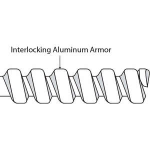 LIQUATITE ABR-15x25 Flexible Conduit 1 1/2 inch 25Ft Aluminium | AC9CGT 3FLF7