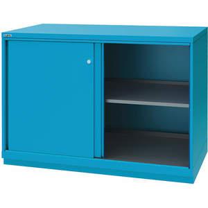 LISTA XSDWSD0900/CB Sliding Door Shelf Cabinet 2 Shelf Blue | AA6BBB 13P599
