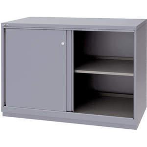 LISTA XSDWSD0900/LG Sliding Door Shelf Cabinet 2 Shelf Gray | AA6BAF 13P580