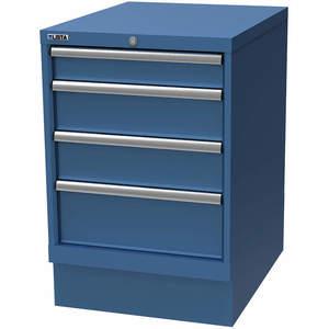 LISTA XSMP0600-0402BB Cabinet Pedestal (4)drawer Bright Blue | AC7WHJ 38X782