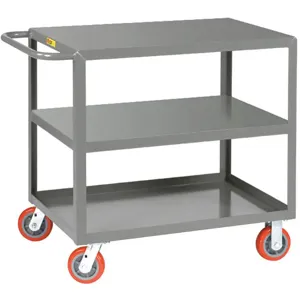 LITTLE GIANT 3LG-2448-6PY Welded Utility Cart 2000 Lb Steel | AG7AYU 49Y471