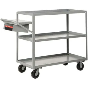 LITTLE GIANT 3ML-3060-6PH-WSP Order Picking Stock Cart 3 Shelves 1700 Lb. Capacity | AA8PCG 19G686