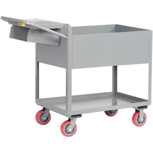 LITTLE GIANT DS2448X126PYWSP Welded Deep Shelf Order Picking Cart | AG7BAV 49Y526