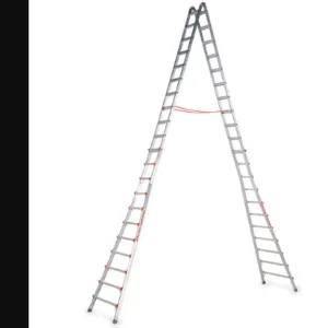 LITTLE GIANT LADDERS 10109 Double Sided Stepladder Aluminium 8-5ft Height 300 Lb Capacity | AF4ZME 9T420