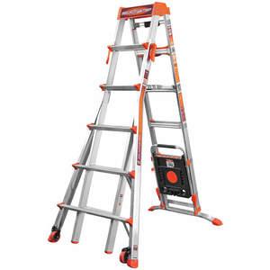 LITTLE GIANT LADDERS 15109-001 Combination Ladder, Aluminium, Height: 6 to 10 ft | AD3TTN 40P129
