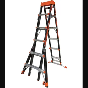 LITTLE GIANT LADDERS 15130-001 Multiprpse Ladder 8 Feet Iaa Fiberglass | AA6LBR 14D497