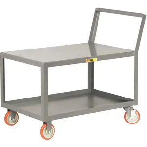 LITTLE GIANT LK-1824-5PYBK Welded Low Deck Utility Cart 1200 Lb. | AG7BDF 49Y588