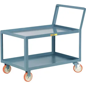 LITTLE GIANT LKL-2436-5PYBK Utility Cart Steel 42 Length x 24 Width 1200 Lb. | AA2EYX 10F449