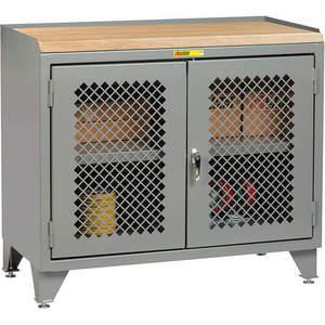 LITTLE GIANT MJP3-LL-2D-2448 Bench Cabinet Maple Top 2 Clearview Doors | AG4KAX 34AU97