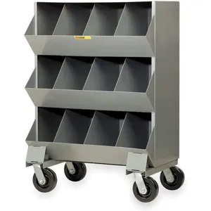 LITTLE GIANT MS4-1532-6PH Bin Cart 20 x 32 x 45-1/2 Inch 2400 Lb. Capacity | AD7WPR 4GVU5