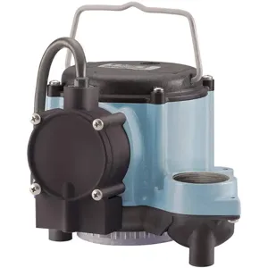 LITTLE GIANT PUMPS 506158 Sump Pump, 1/3 HP, 1-1/2 Inch NPT, Cast Iron Body | AD2FYV 3P639 / 6-CIA