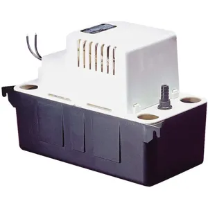 LITTLE GIANT PUMPS 554425 Condensate Pump, 1/30 HP, 6.1 meter Shut-off | AC2YNE 2P351 / VCMA-20ULS