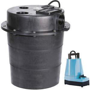 LITTLE GIANT PUMPS 505055 Sink Pump System 1/6 Hp 115v 5a Aluminium | AC6WLC 36N560 / WRS-5