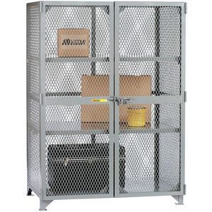 LITTLE GIANT SL2-3672 Storage Locker 2 Shelves 1 Tier Gray | AF7DLY 20WU12