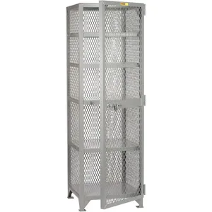 LITTLE GIANT SL5-2424-78 Storage Locker Steel Grey 78 Inch Height x 25 Inch Width x 27 In Depth | AG4KBR 34AV18