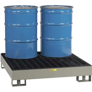 LITTLE GIANT SST-5151 Drum Spill Containment Gray 4 Drum 66 Gallon | AD9QJG 4UDX3