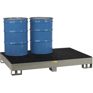 LITTLE GIANT SST-5176 Drum Spill Containment Gray 6 Drum 99 Gallon | AD9QJH 4UDX4