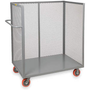 LITTLE GIANT T1-2448-6PY Stock Cart With 3-sides 54 Inch Length | AB9DZL 2CFN2