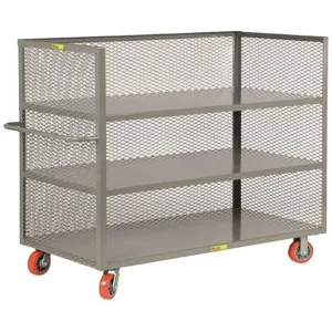 LITTLE GIANT T3-3060-6PY Stock Cart With 3-sides 66 Inch Length Metal | AB9DZY 2CFP4