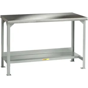 LITTLE GIANT WSS2-3072-36 Workbench Stainless Steel Top 36hx72wx30d | AB6FXA 21E717