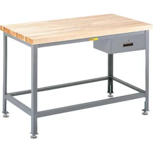 LITTLE GIANT WT2436-LL-DR Workbench Maple Top With Drawer 24x36 | AF4NDL 9CV74