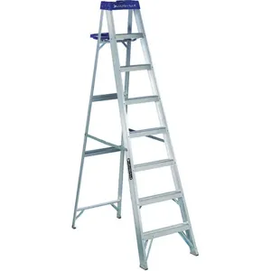 LOUISVILLE AS2108 Stepladder Aluminium 8 Feet Height 250 Lb. Capacity | AA9DTG 1CMR9