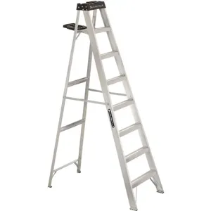 LOUISVILLE AS3008 Stepladder Aluminium 8 Feet 300 Lb. | AC7AKX 36Y392