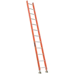 LOUISVILLE FE3112 Straight Ladder 12 Feet 300 Lb. Fiberglass | AC7ALY 36Y417