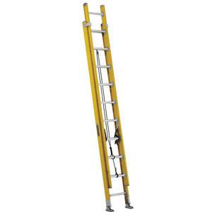 LOUISVILLE FE4220HD Extension Ladder 20 Feet 375 Lb. Fiberglass | AC7AMD 36Y422