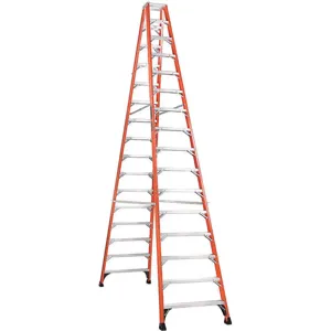 LOUISVILLE FM1416HD Double Sided Stepladder Fg 16 Feet Height 375 Lb Cap | AA9DTV 1CMU3