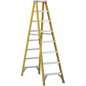 LOUISVILLE FM2008 Twin Front Ladder Fiberglass 8 Feet 250 Lb. | AC7ANG 36Y454