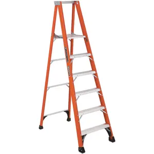 LOUISVILLE FP1406HD Platform Stepladder 6 Feet 375 Lb. | AA9DTZ 1CMU7