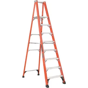 LOUISVILLE FP1408HD Platform Stepladder 8 Feet 375 Lb. | AA9DUC 1CMV1