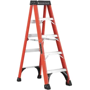 LOUISVILLE FS1405HD Stepladder Fiberglass 5 Feet 375 Lb. | AC7APG 36Y477