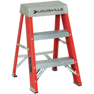 LOUISVILLE FS1502 Step Stand 24 Inch H 300 Lb. Fiberglass | AA9DUG 1CMV5