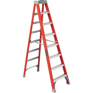 LOUISVILLE FS1508 Stepladder Fiberglass 8 Feet Height 300 Lb Cap | AA9DRW 1CMP8