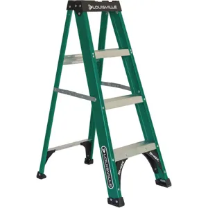 LOUISVILLE FS4004 Stepladder Fiberglass 4 Feet 225 Lb. | AC7APM 36Y482