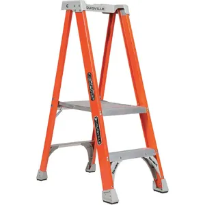 LOUISVILLE FXP1702 Platform Stepladder 2ft 300lb Fiberglass | AG3BNG 32TM08