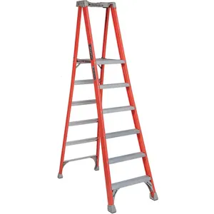 LOUISVILLE FXP1706 Platform Stepladder 6ft 300lb Fiberglass | AG3BNL 32TM12