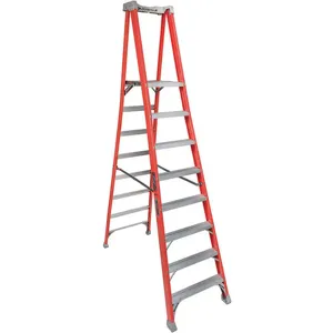 LOUISVILLE FXP1708 Platform Stepladder 8ft 300lb Fiberglass | AG3BNM 32TM13