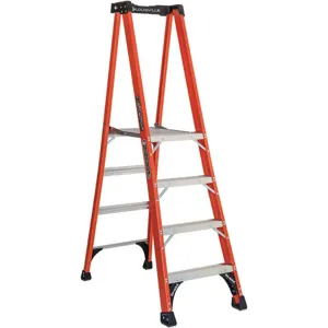 LOUISVILLE FXP1804HD Plateform Stepladder 3 Feet 10 FGL 375 lb. | AH9CGV 39RL14