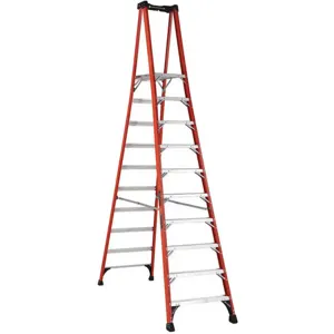 LOUISVILLE FXP1810HD Plateform Stepladder 9 Feet 6 FGL 375 lb. | AH9CGX 39RL17