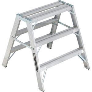 LOUISVILLE L-2032-03 Sawhorse Ladder Aluminium 34-3/4 W 37 H | AC7APV 36Y490