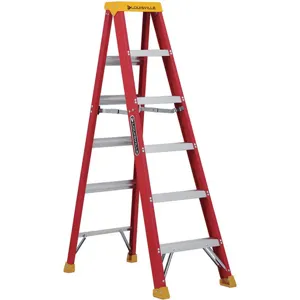 LOUISVILLE L-3016-06 Stepladder Fiberglass 6 Feet 300 Lb. | AC7APZ 36Y496